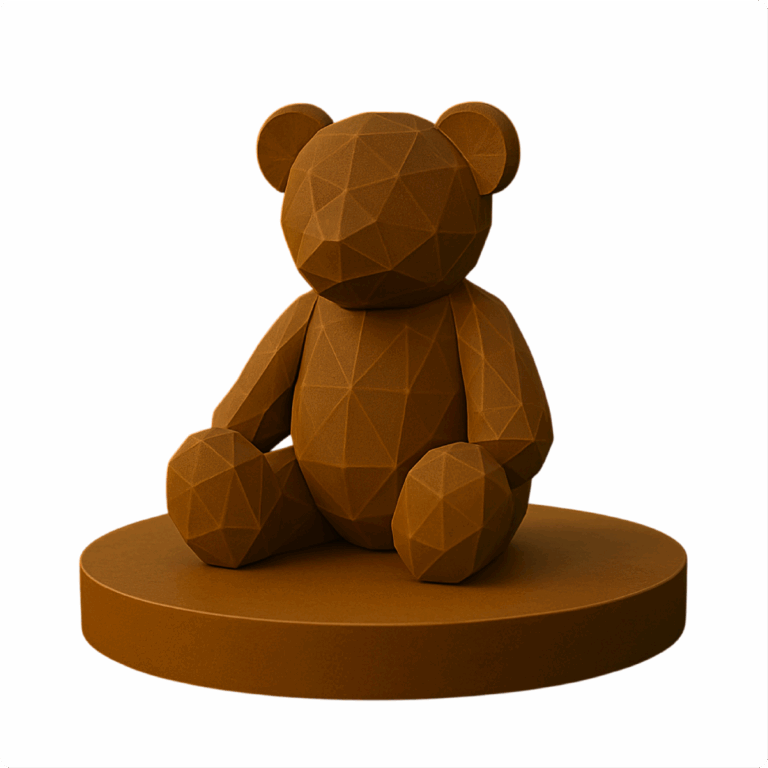 Gedenkteken Cortenstaal Teddybeer